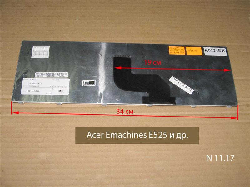 Клавиатура для ноутбука Acer eMachines E525 E625 E627 E725 G725, Aspire 5516 5517   