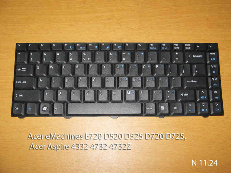Клавиатура для ноутбука Acer eMachines E720  D520
 D525 
 D720 
 D725, Acer Aspire 4332 
 4732 
 4732Z 